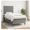 Image de Boxspring met matras stof donkergrijs 90x200 cm3141666