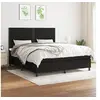 Image de Boxspring met matras stof zwart 160x200 cm3141707