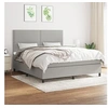 Image de Boxspring met matras stof lichtgrijs 180x200 cm3141713