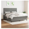Image de Boxspring met matras stof donkergrijs 180x200 cm3141714
