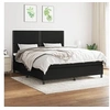 Image de Boxspring met matras stof zwart 180x200 cm3141715