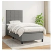Image de Boxspring met matras stof donkergrijs 80x200 cm3141730