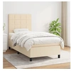 Image de Boxspring met matras stof cràmekleurig 80x200 cm3141734