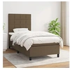 Image de Boxspring met matras stof donkerbruin 90x190 cm3141740