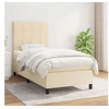 Image de Boxspring met matras stof cràmekleurig 100x200 cm3141758