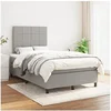 Image de Boxspring met matras stof lichtgrijs 120x200 cm3141761