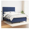 Image de Boxspring met matras stof blauw 140x190 cm3141775