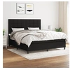Image de Boxspring met matras stof zwart 160x200 cm3141787