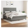 Image de Boxspring met matras stof donkergrijs 180x200 cm3141794