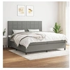Image de Boxspring met matras stof donkergrijs 200x200 cm3141802