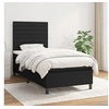 Image de Boxspring met matras stof zwart 90x200 cm3141827