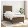 Image de Boxspring met matras stof donkerbruin 100x200 cm3141836