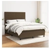 Image de Boxspring met matras stof donkerbruin 140x200 cm3141860