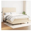 Image de Boxspring met matras stof cràmekleurig 140x200 cm3141862