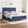 Image de Boxspring met matras stof blauw 160x200 cm3141871