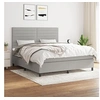 Image de Boxspring met matras stof lichtgrijs 180x200 cm3141873
