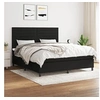 Image de Boxspring met matras stof zwart 180x200 cm3141875