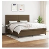 Image de Boxspring met matras stof donkerbruin 200x200 cm3141884