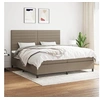 Image de Boxspring met matras stof taupe 200x200 cm3141885
