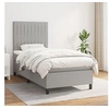 Image de Boxspring met matras stof lichtgrijs 80x200 cm3141889