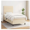 Image de Boxspring met matras stof cràmekleurig 100x200 cm3141918