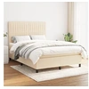 Image de Boxspring met matras stof cràmekleurig 140x190 cm3141934