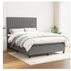 Image de Boxspring met matras stof donkergrijs 140x200 cm3141938