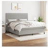 Image de Boxspring met matras stof lichtgrijs 160x200 cm3141945