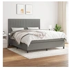 Image de Boxspring met matras stof donkergrijs 160x200 cm3141946