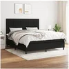 Image de Boxspring met matras stof zwart 160x200 cm3141947