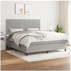 Image de Boxspring met matras stof lichtgrijs 180x200 cm3141953