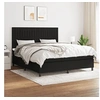 Image de Boxspring met matras stof zwart 180x200 cm3141955