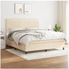 Image de Boxspring met matras stof cràmekleurig 180x200 cm3141958