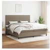 Image de Boxspring met matras stof taupe 200x200 cm3141965