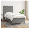 Image de Boxspring met matras stof donkergrijs 80x200 cm3141970