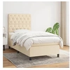 Image de Boxspring met matras stof cràmekleurig 80x200 cm3141974