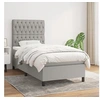 Image de Boxspring met matras stof lichtgrijs 90x190 cm3141977