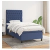 Image de Boxspring met matras stof blauw 90x190 cm3141983