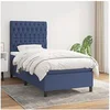 Image de Boxspring met matras stof blauw 90x200 cm3141991