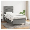 Image de Boxspring met matras stof donkergrijs 100x200 cm3141994