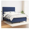 Image de Boxspring met matras stof blauw 140x200 cm3142023