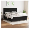 Image de Boxspring met matras stof zwart 160x200 cm3142027