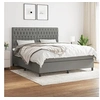 Image de Boxspring met matras stof donkergrijs 180x200 cm3142034
