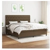 Image de Boxspring met matras stof donkerbruin 200x200 cm3142044