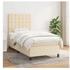 Image de Boxspring met matras stof cràmekleurig 80x200 cm3142054