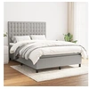 Image de Boxspring met matras stof lichtgrijs 140x190 cm3142089