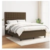 Image de Boxspring met matras stof donkerbruin 140x200 cm3142100