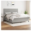 Image de Boxspring met matras stof lichtgrijs 180x200 cm3142113
