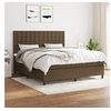 Image de Boxspring met matras stof donkerbruin 180x200 cm3142116