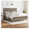 Image de Boxspring met matras stof taupe 180x200 cm3142117